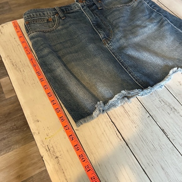 NWOT Madewell Rigid Denim A-Line Skirt Size 30 - Picture 7 of 9